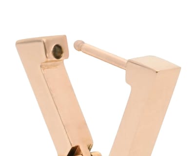 Foto 3 | Arracadas de Acero inoxidable Thinner