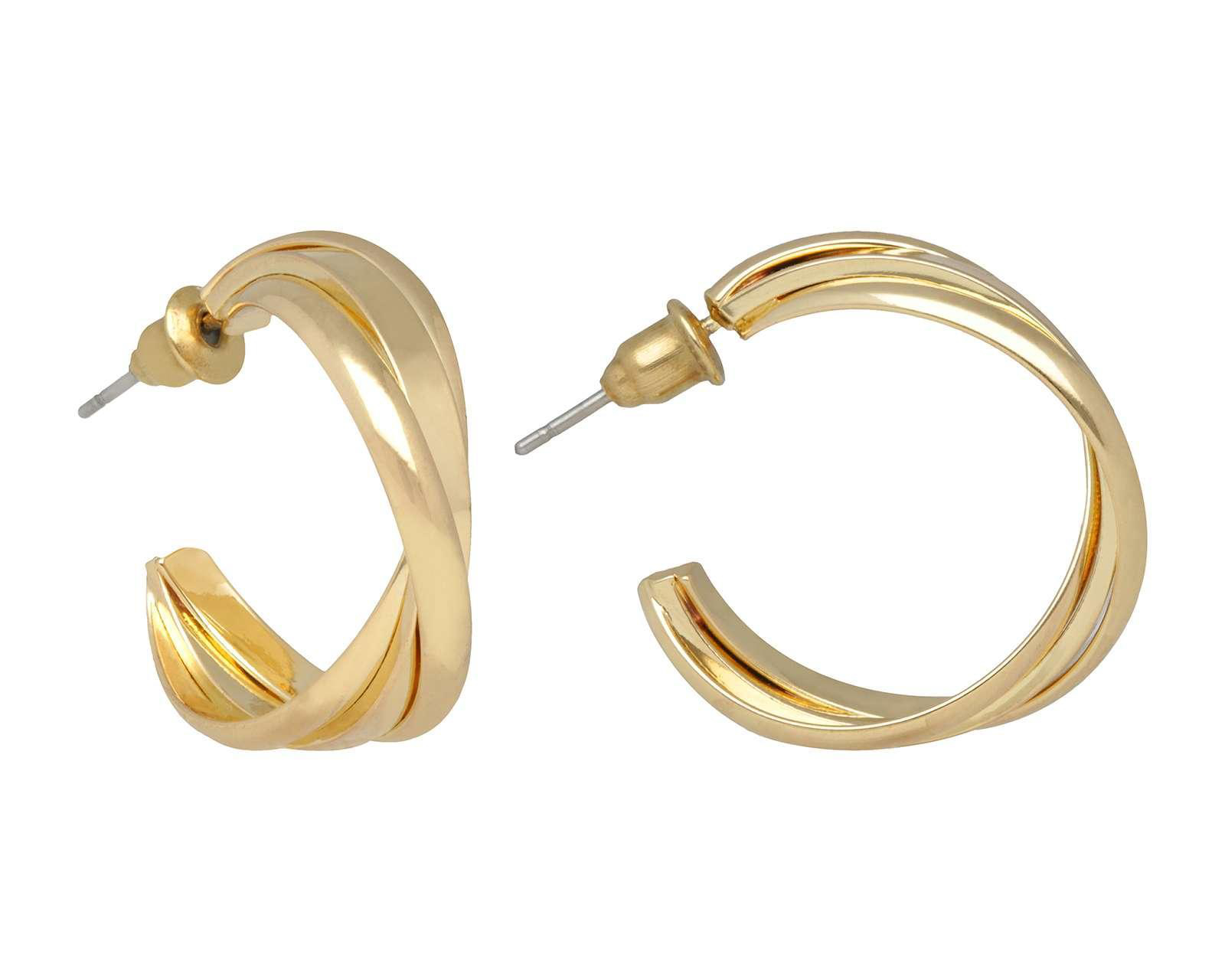 Aretes de Chapa de Oro 10K Synergies