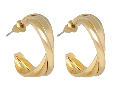Foto 2 | Aretes de Chapa de Oro 10K Synergies
