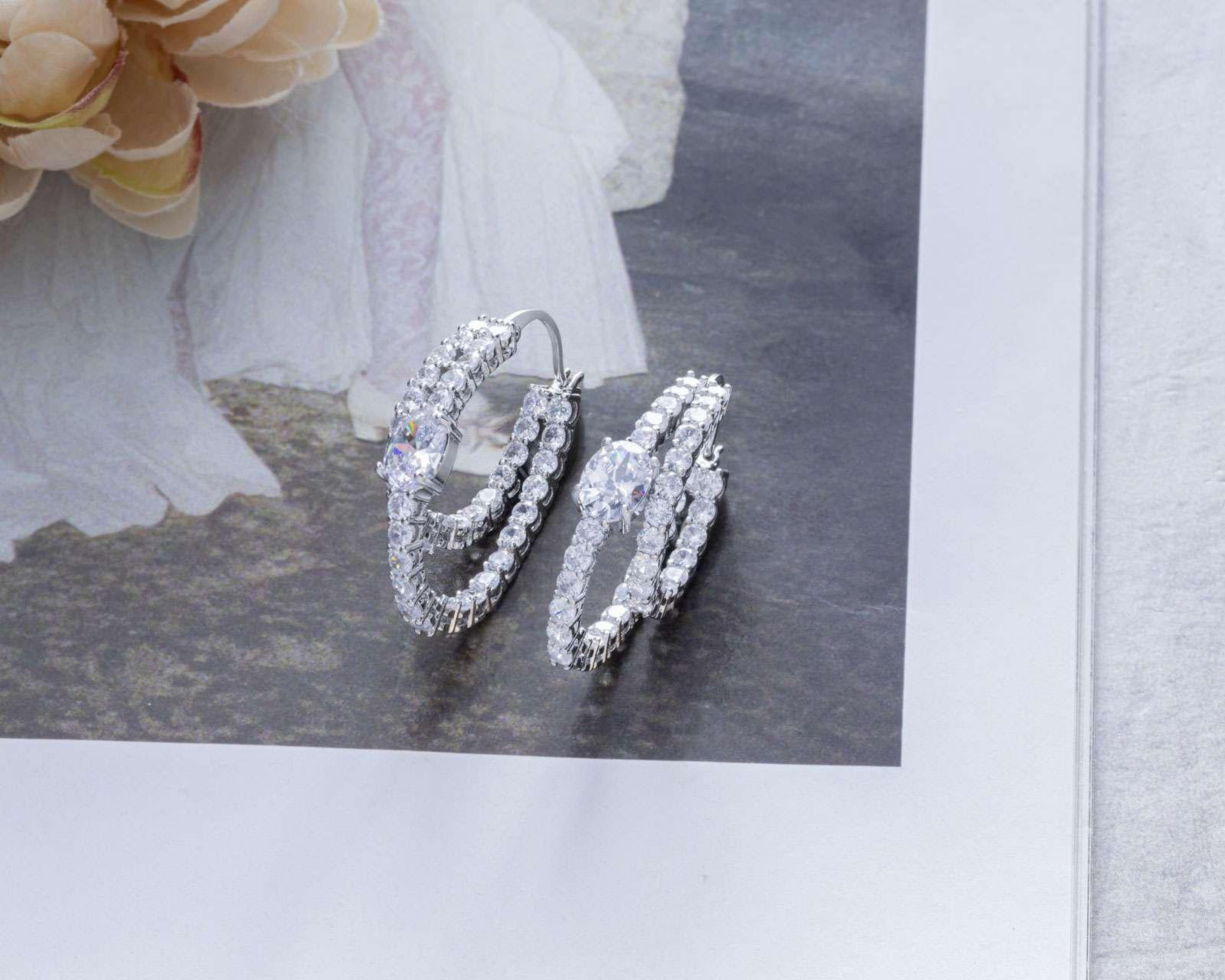 Foto 3 | Aretes de Bisutería Fina Bonjoulry