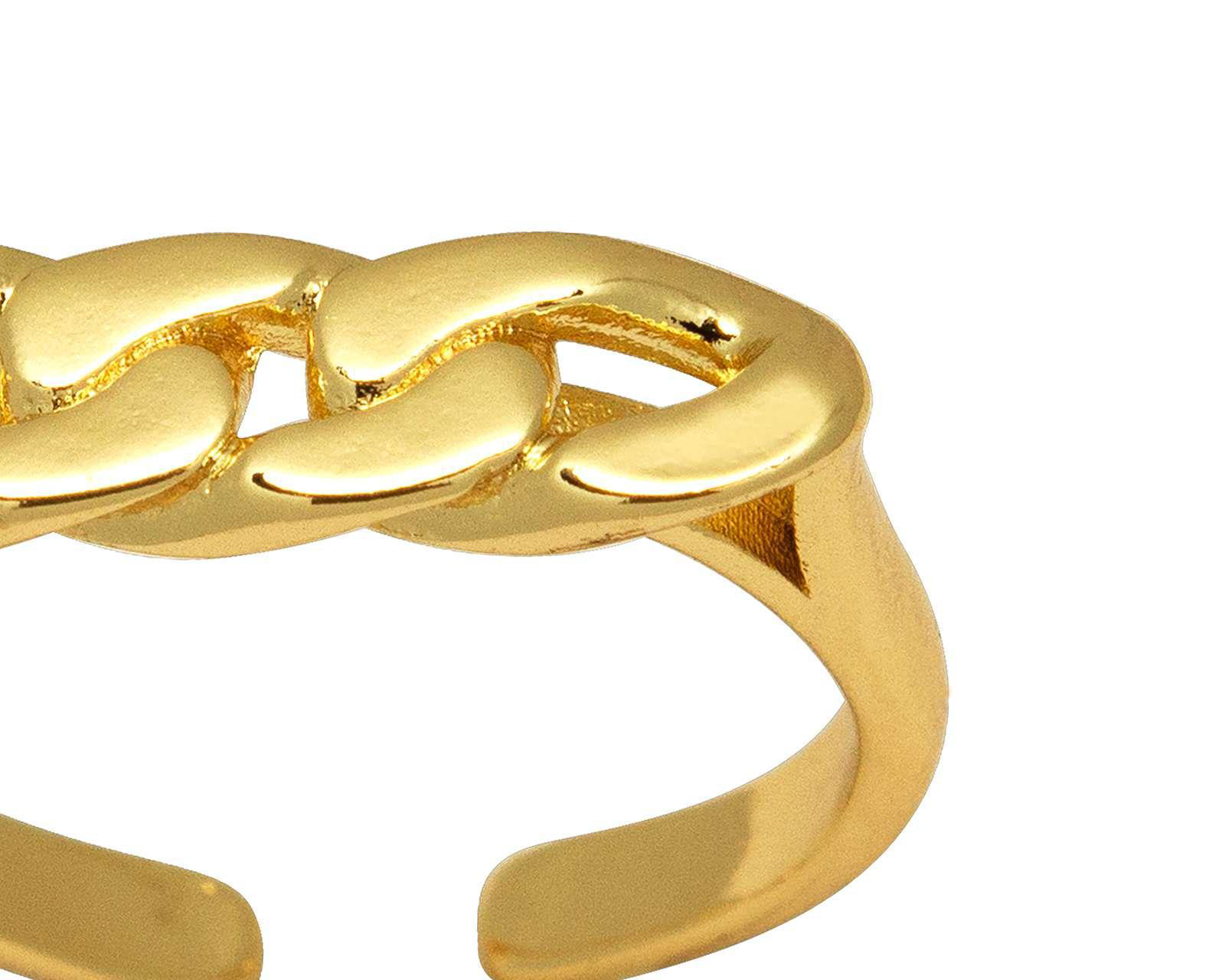 Foto 5 pulgar | Anillo Chapa de Oro 18k Sentimientos Ajustable