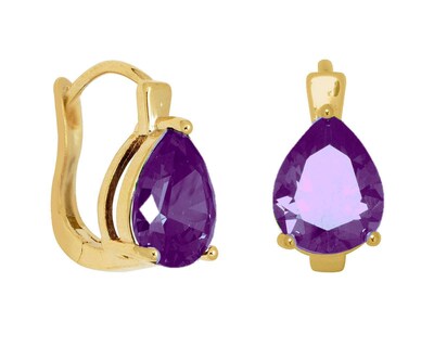 Foto 1 | Aretes de Chapa de Oro 18 k Sentimientos