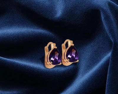 Foto 3 | Aretes de Chapa de Oro 18 k Sentimientos