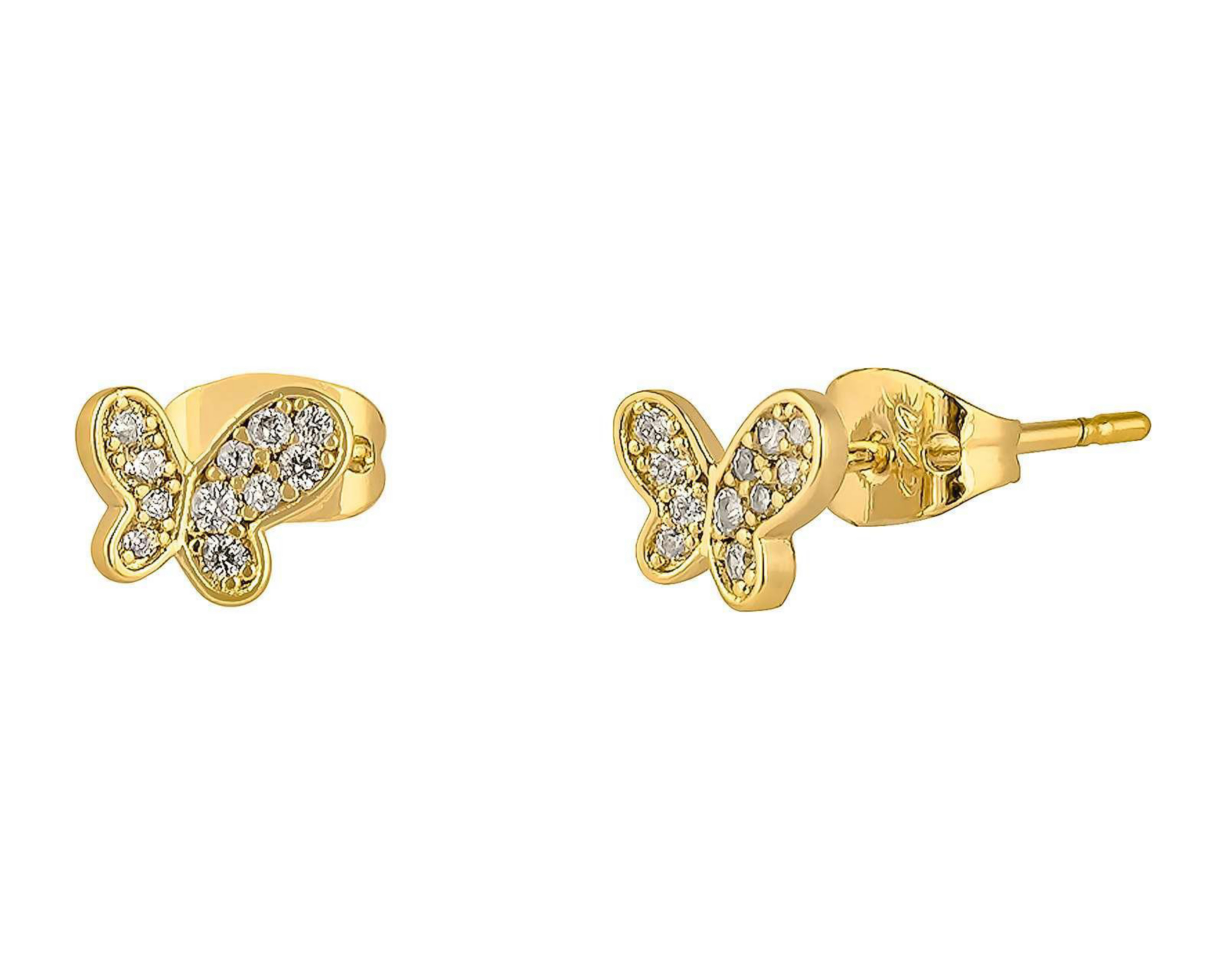 Aretes de Chapa de Oro 18K Plafer