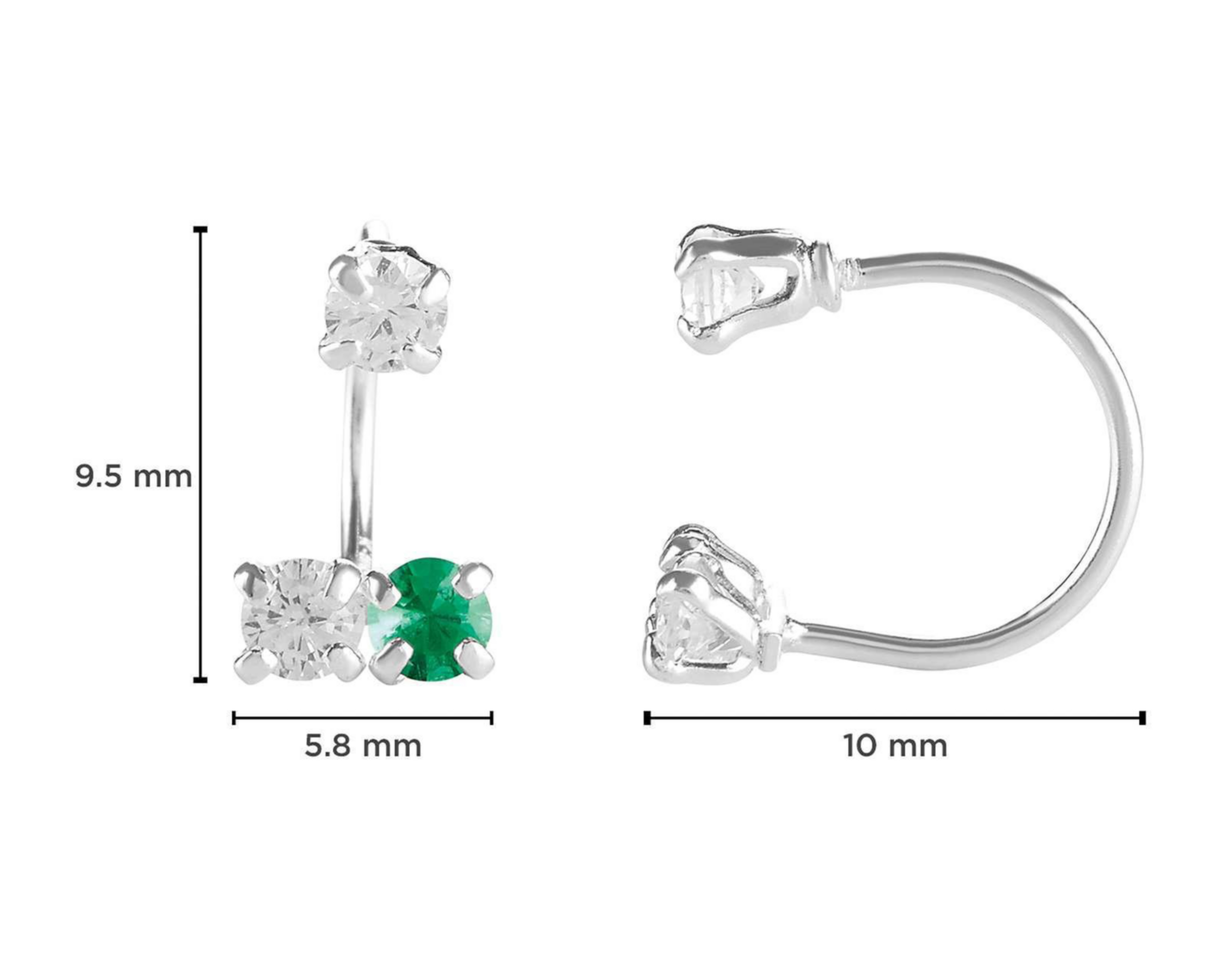 Foto 5 | Aretes de Plata Sahara