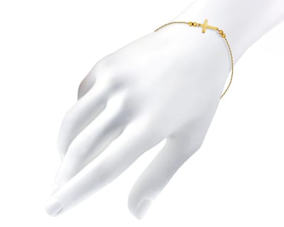 Foto 5 | Pulsera de Oro 10K Sentimientos