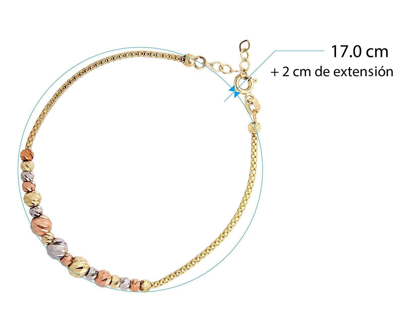 Foto 4 pulgar | Pulsera de Oro 10K Sentimientos