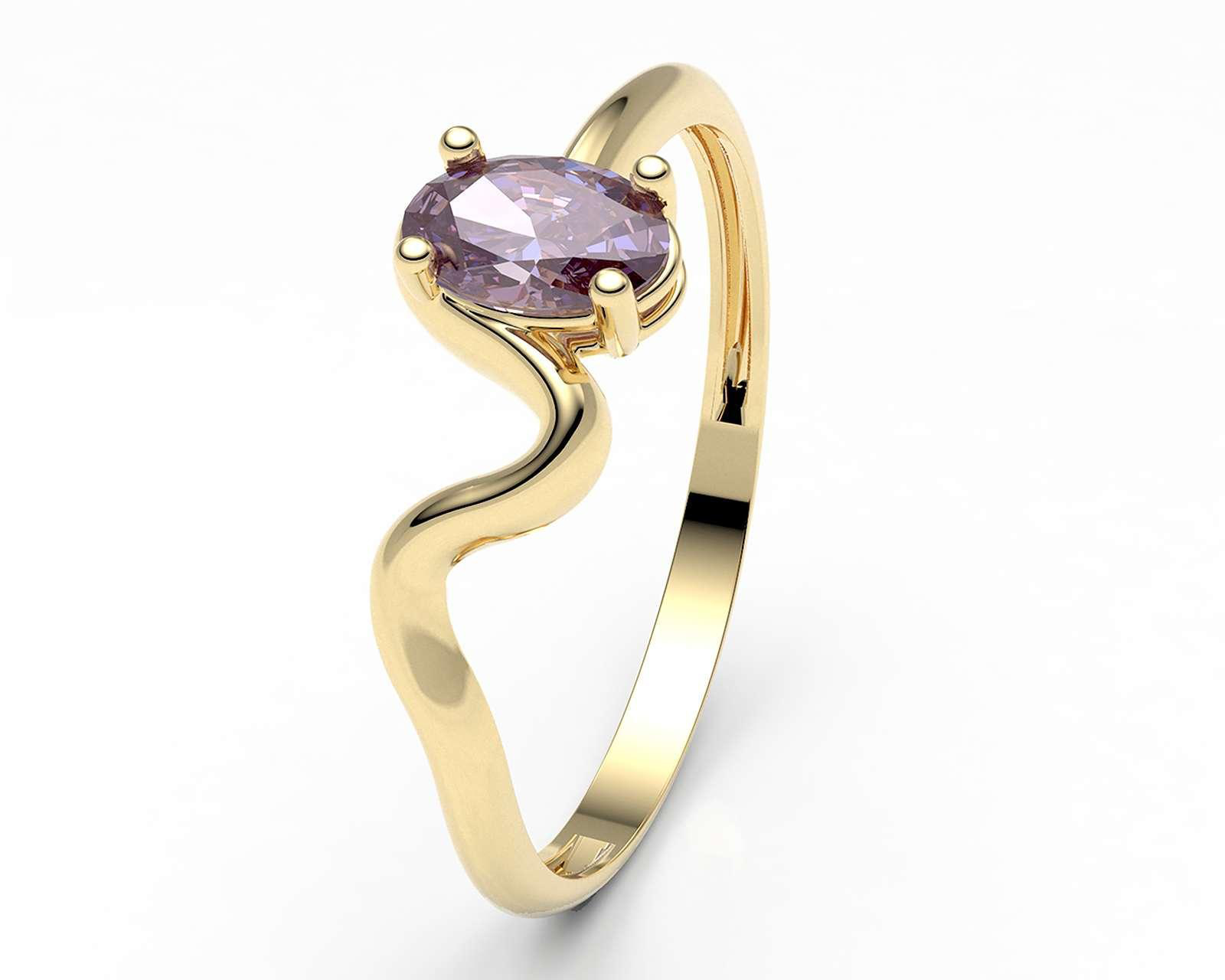 Anillo de Oro 10K Moments Nro. 8-8.5