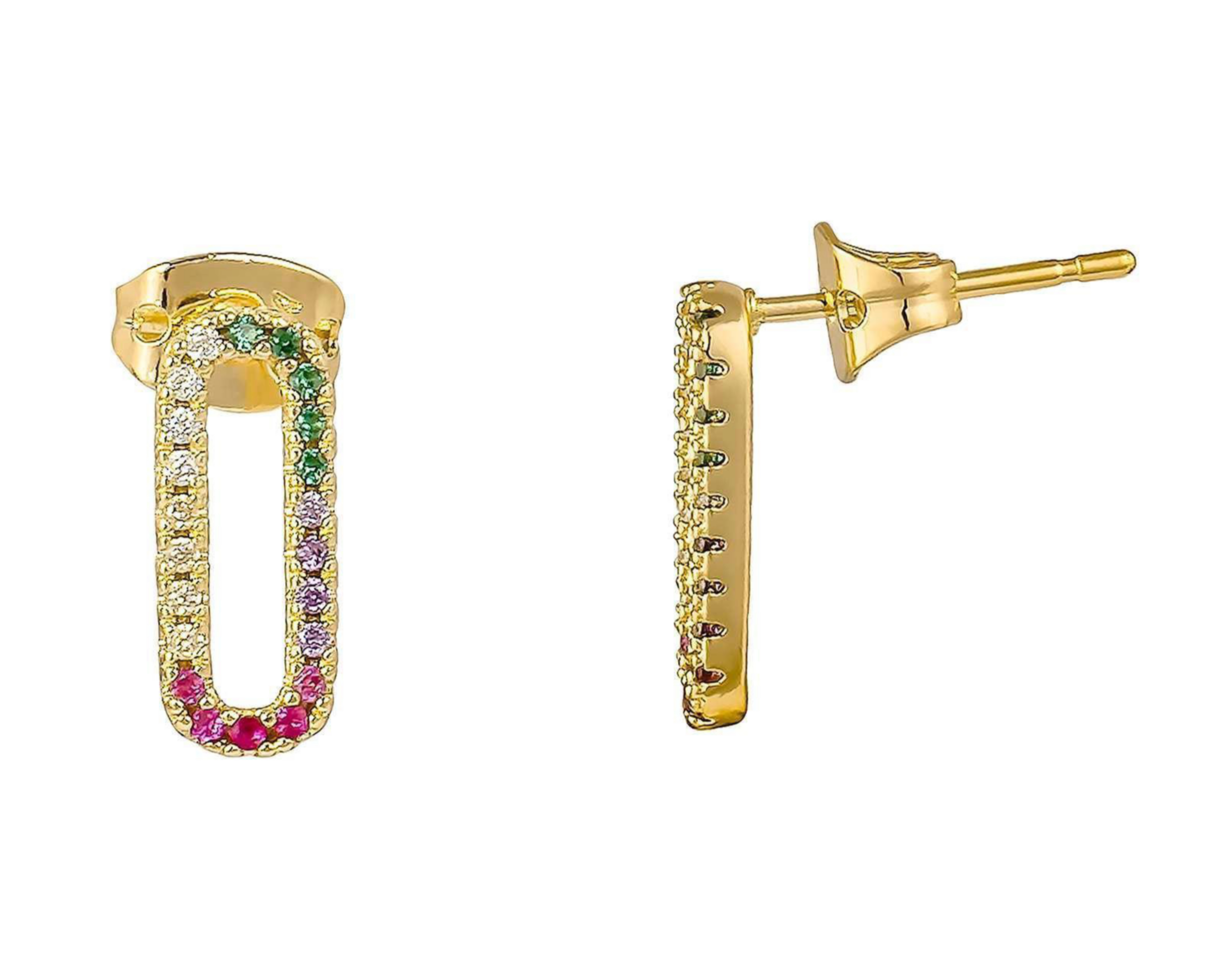 Foto 1 | Aretes de Chapa de Oro 18K Plafer