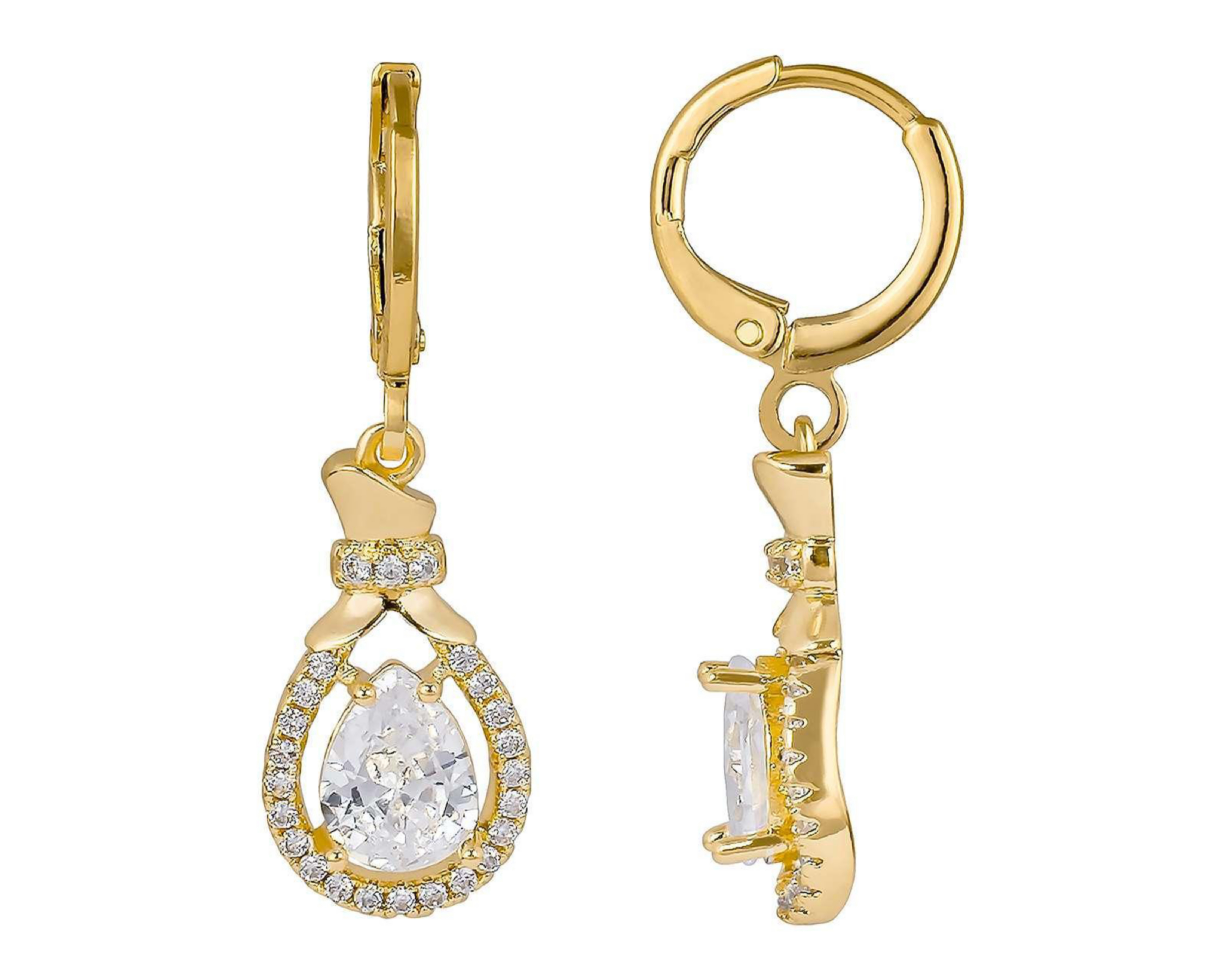 Foto 1 | Aretes de Chapa de Oro 18K Plafer