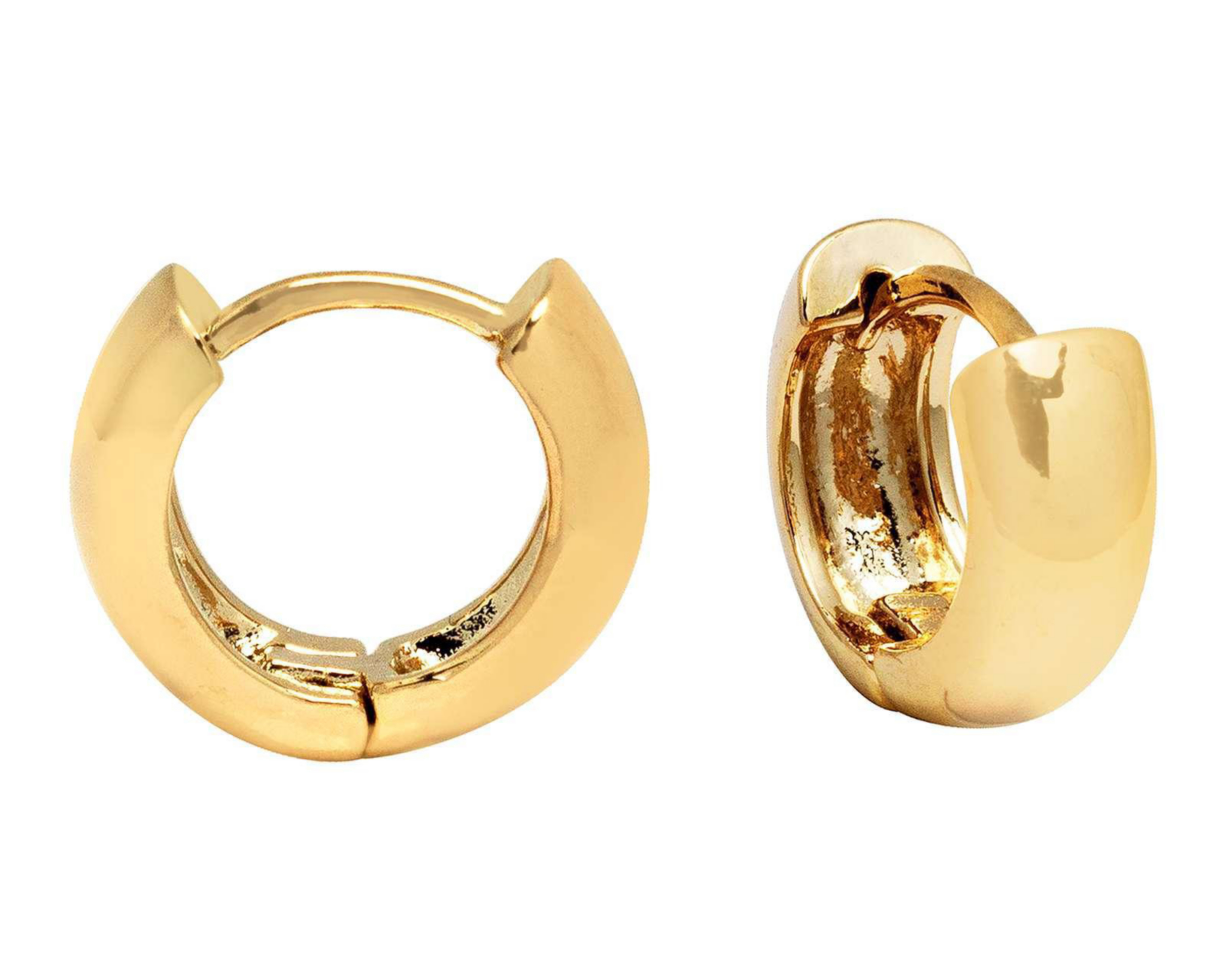 Foto 1 | Aretes de Chapa de Oro 18K Sentimientos