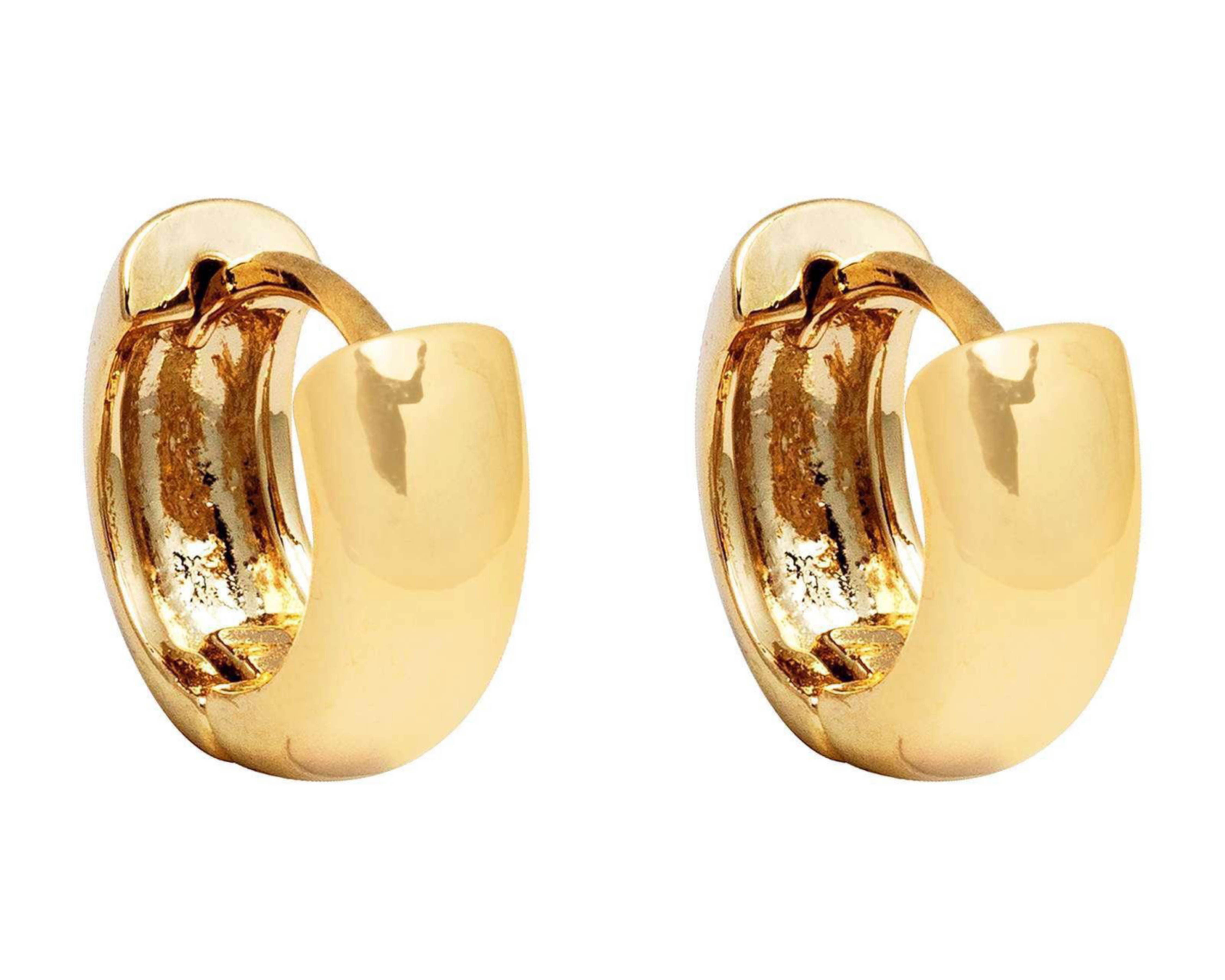 Foto 3 pulgar | Aretes de Chapa de Oro 18K Sentimientos