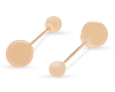 Foto 2 | Broqueles de Oro 14K Sabelli