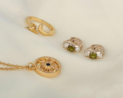 Foto 5 | Aretes de Chapa de Oro 18K Franssinoro