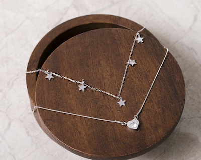 Foto 5 | Collar de Acero Inoxidable Thinner