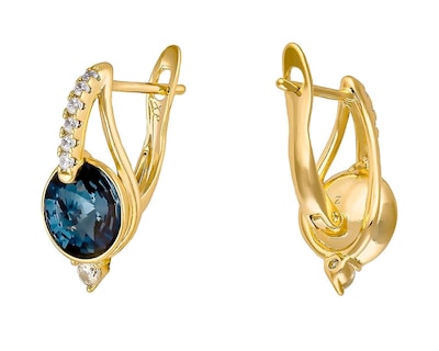 Foto 3 | Aretes Chapa de Oro 18K Plafer