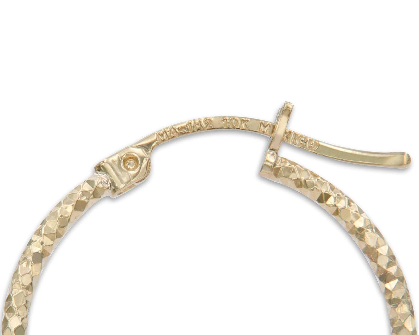 Foto 4 pulgar | Aretes de Oro 10K Diflor