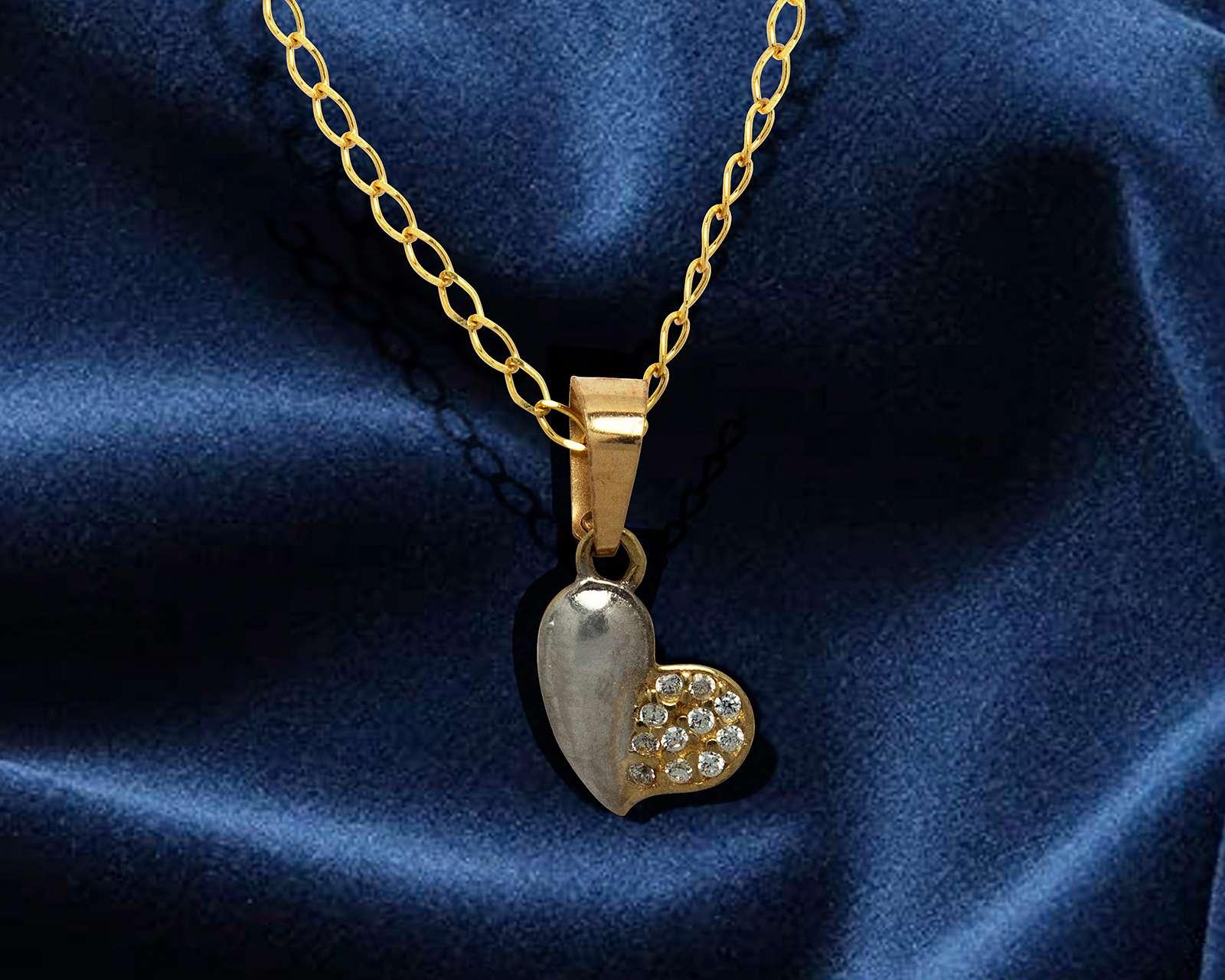Foto 5 | Collar de Oro 10K Sentimientos