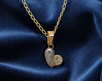 Foto 5 | Collar de Oro 10K Sentimientos