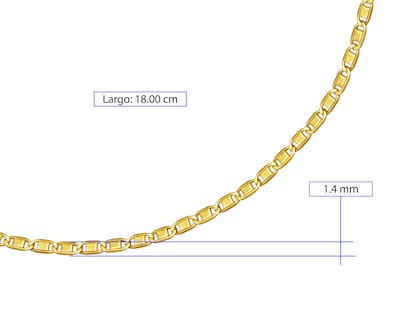 Foto 8 | Pulsera de Oro 10K Moments