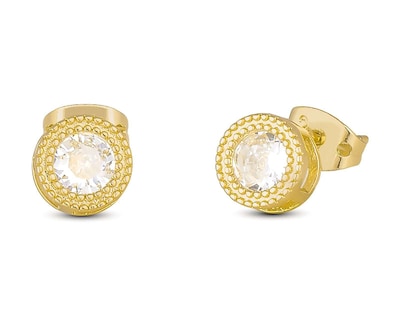 Foto 2 | Aretes de Chapa de Oro 18K Plafer