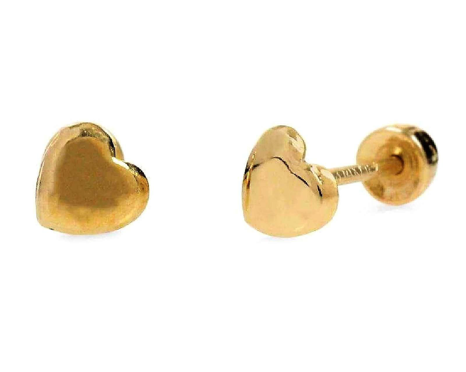 Foto 2 pulgar | Aretes de Oro 14K Sentimientos