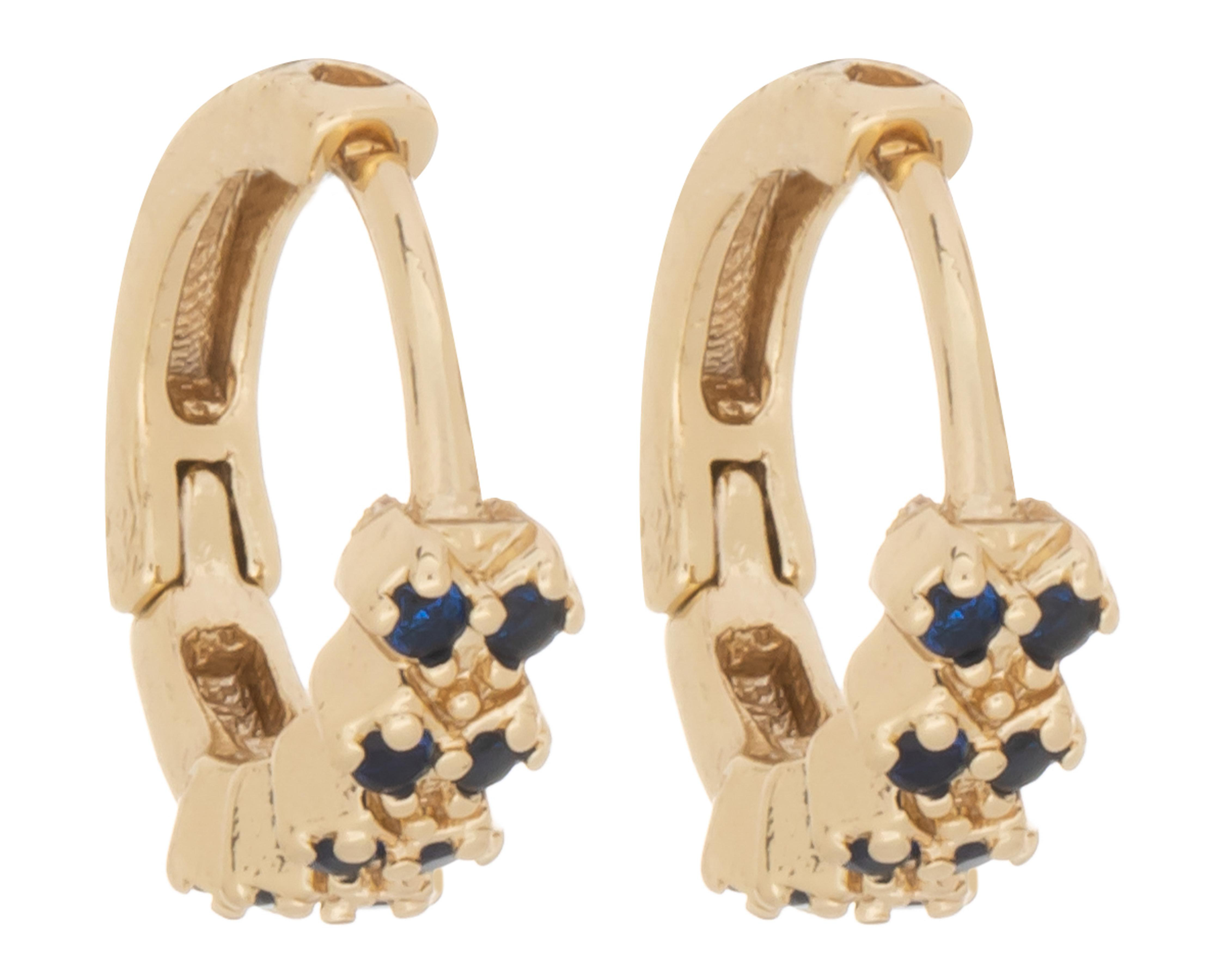 Foto 2 | Aretes de Chapa de Oro 18K Zokko