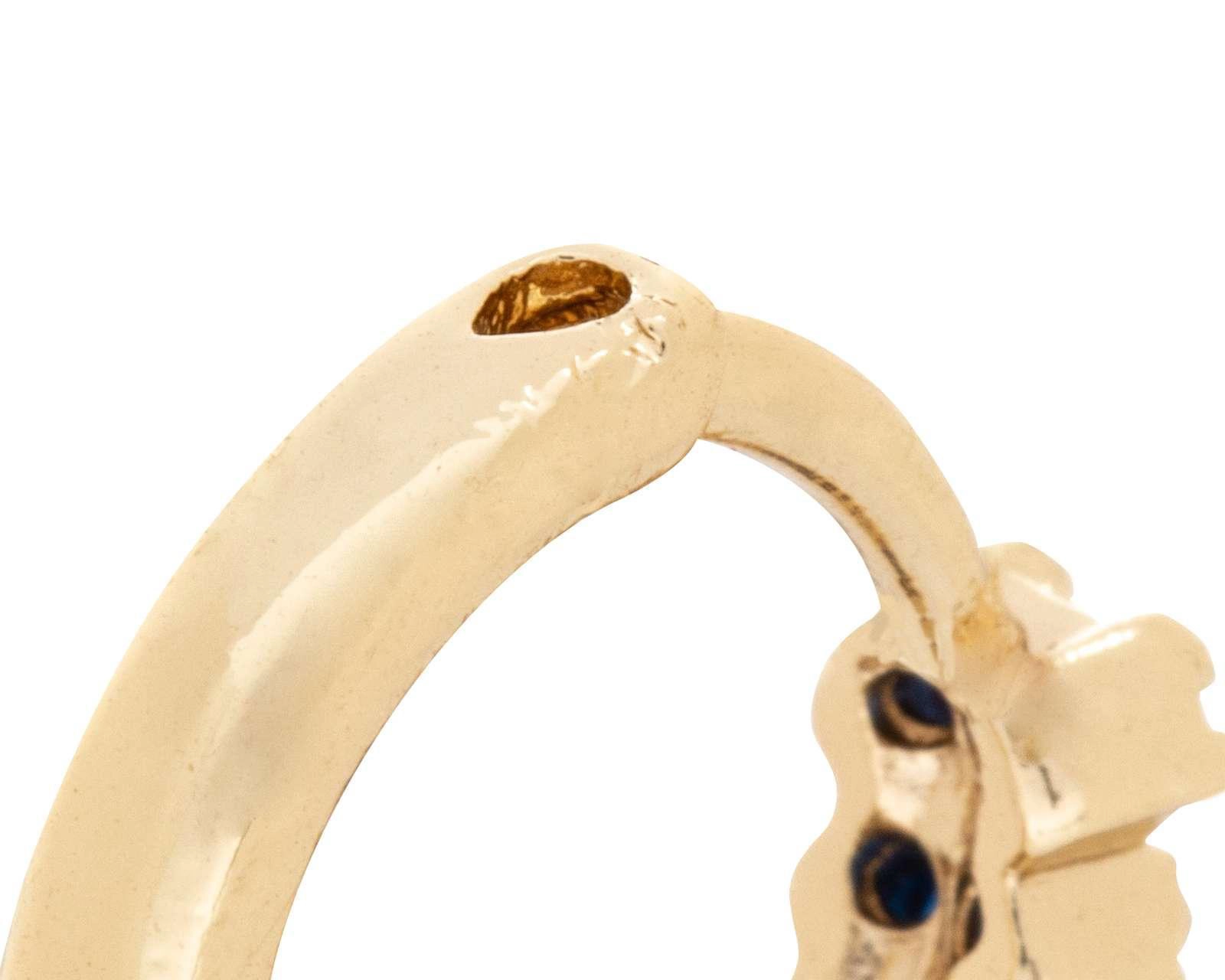 Foto 4 pulgar | Aretes de Chapa de Oro 18K Zokko