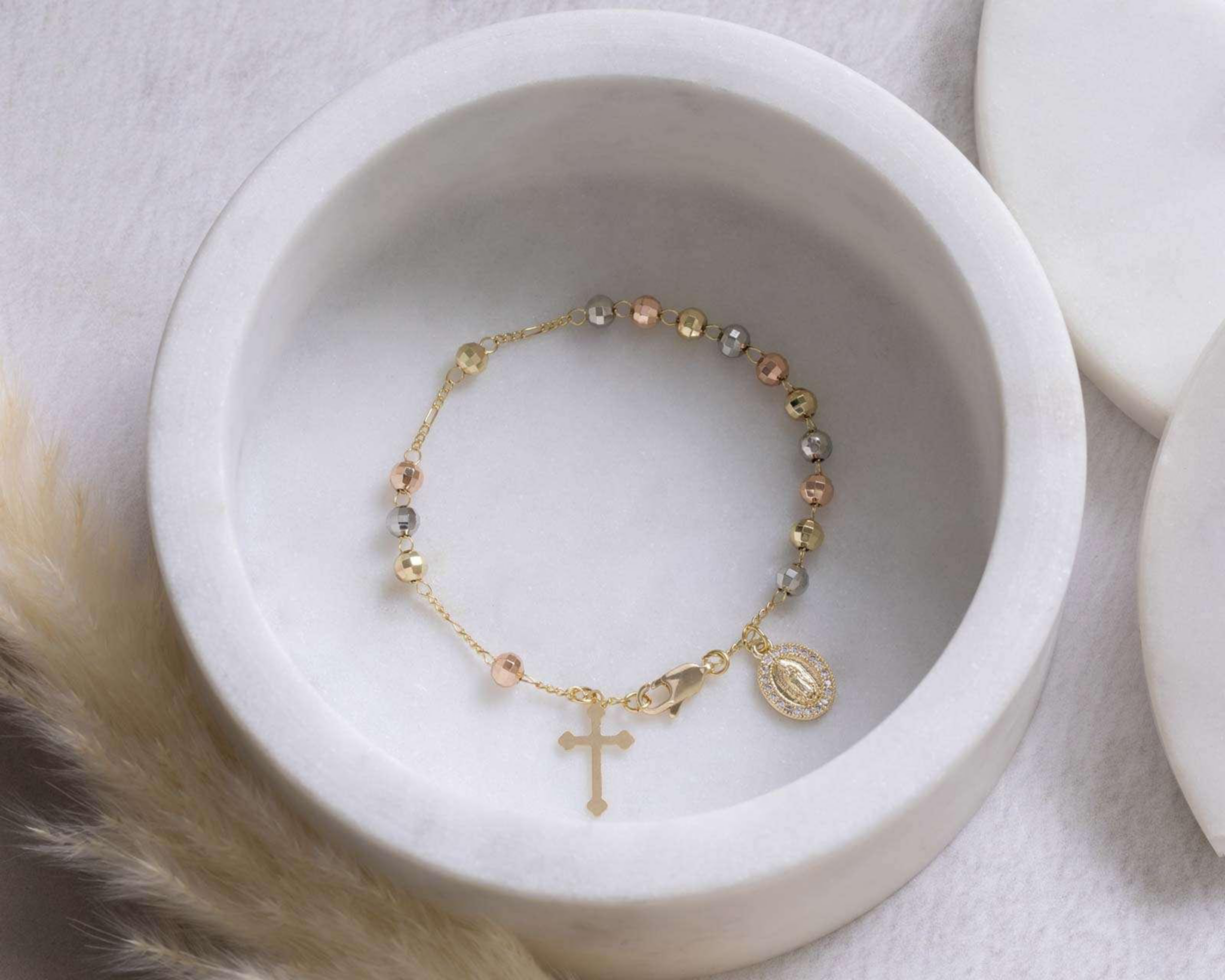 Foto 5 | Pulsera de Chapa de Oro 18K Sokko