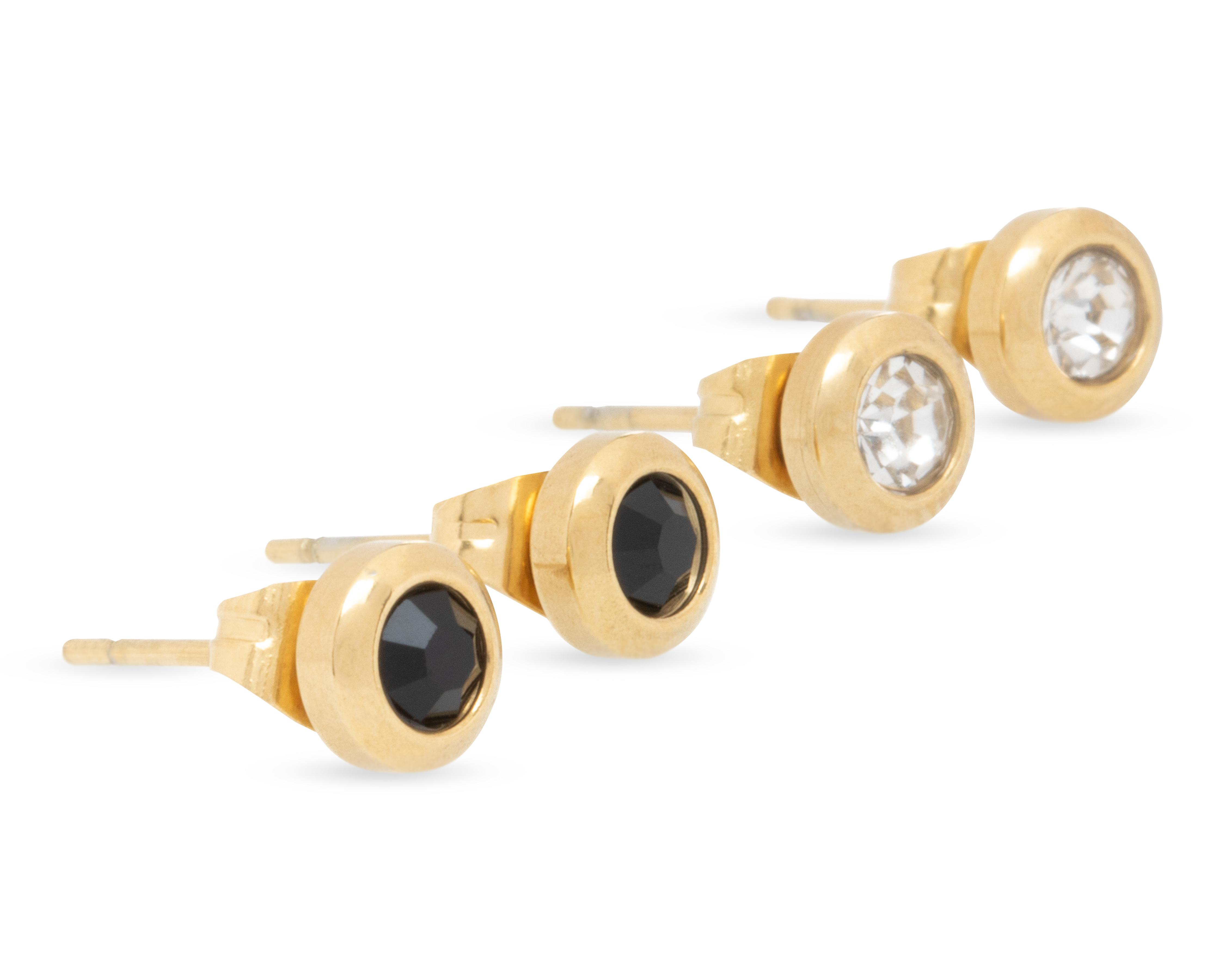 Foto 1 | Aretes de Acero Inoxidable Lizzie 2 Pares