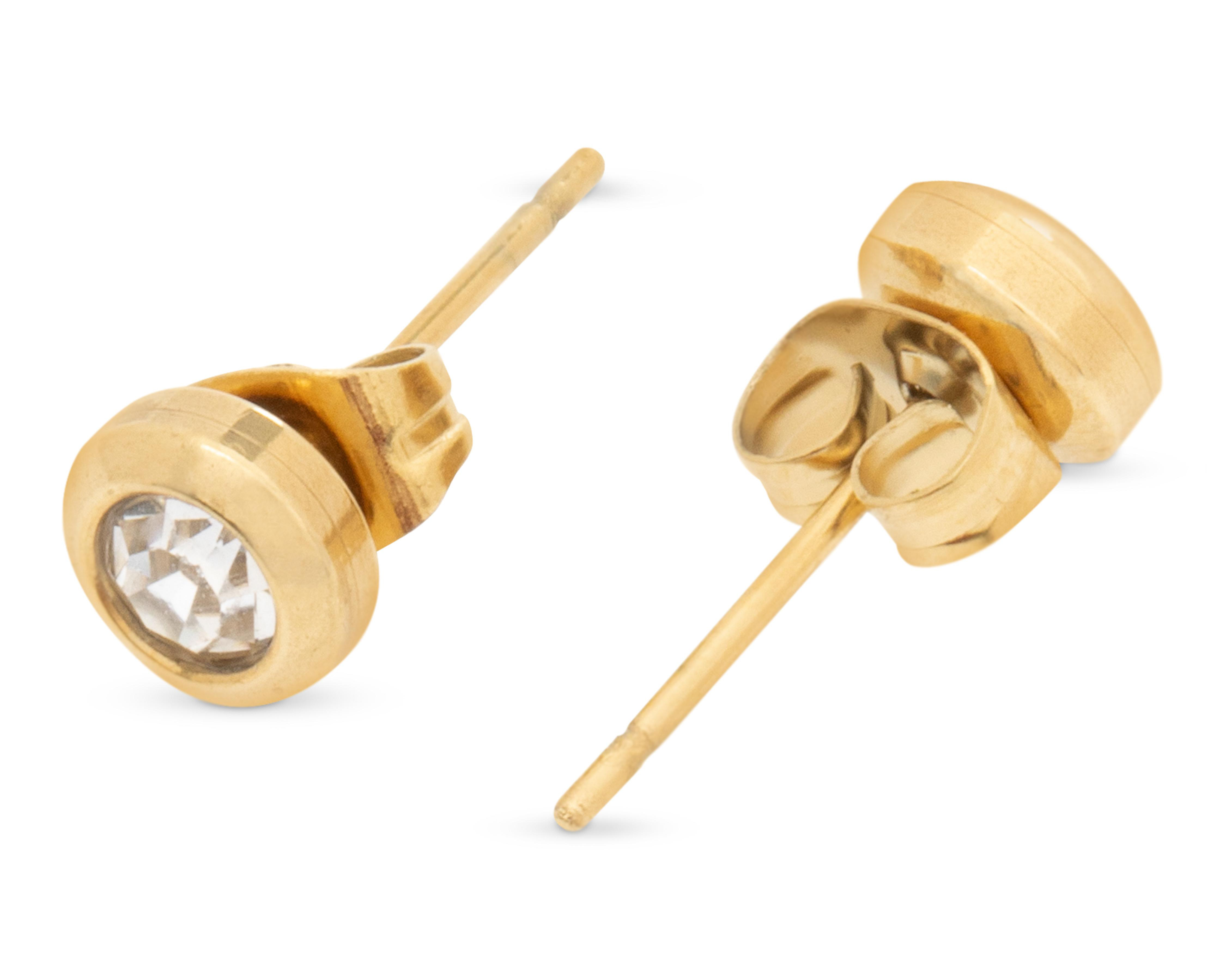 Foto 3 | Aretes de Acero Inoxidable Lizzie 2 Pares
