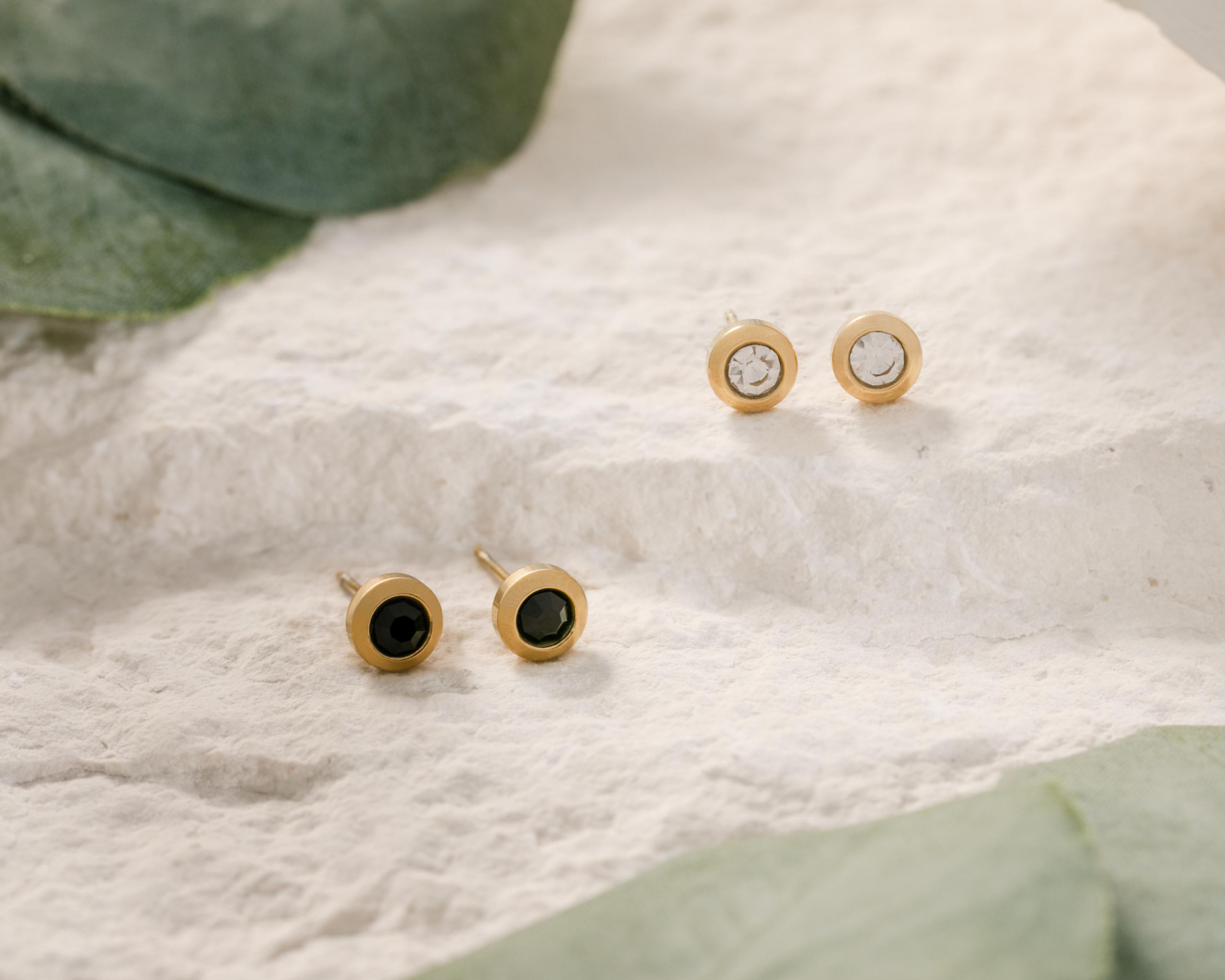 Foto 4 | Aretes de Acero Inoxidable Lizzie 2 Pares