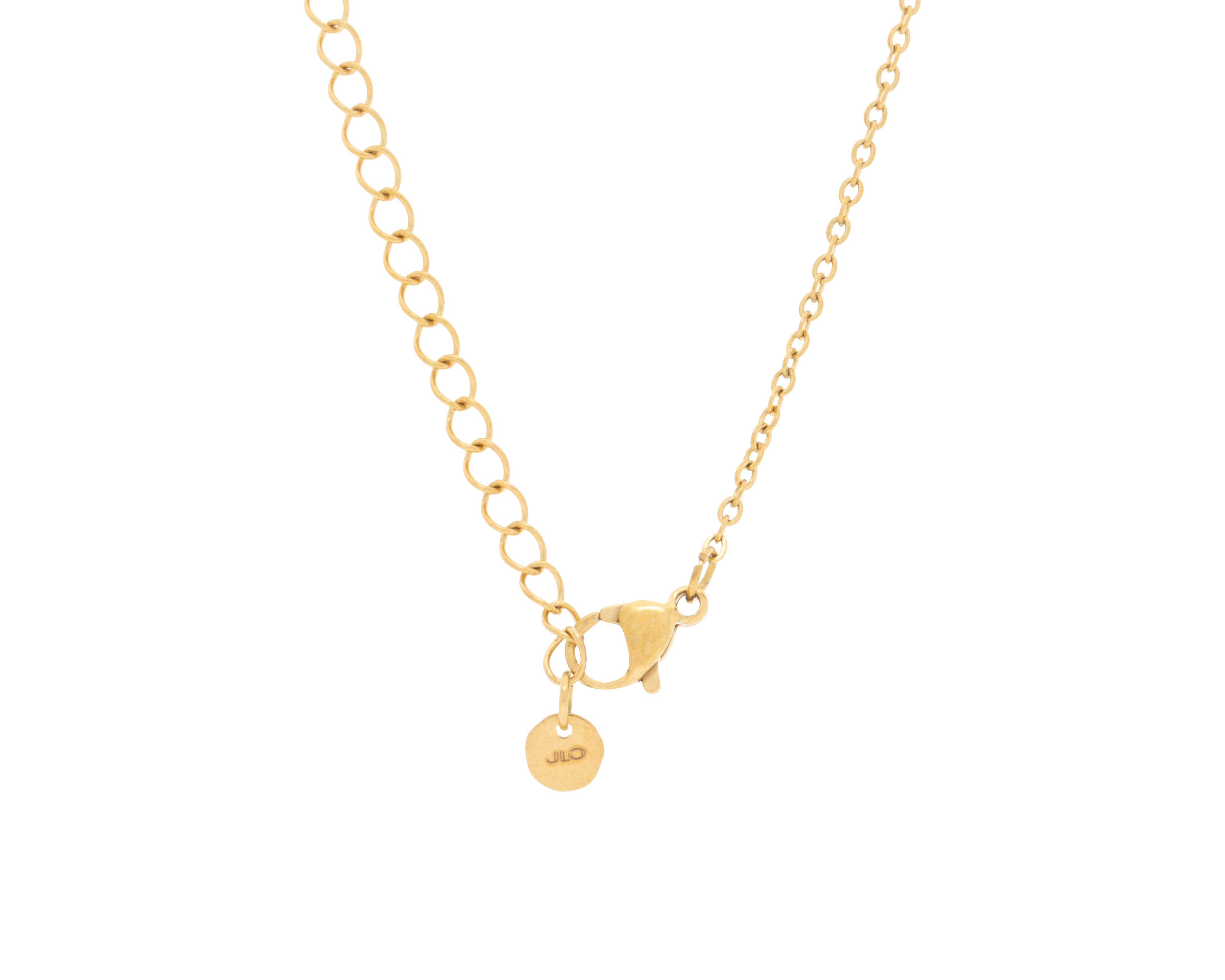 Foto 5 pulgar | Collar de Acero Inoxidable Jennifer Lopez