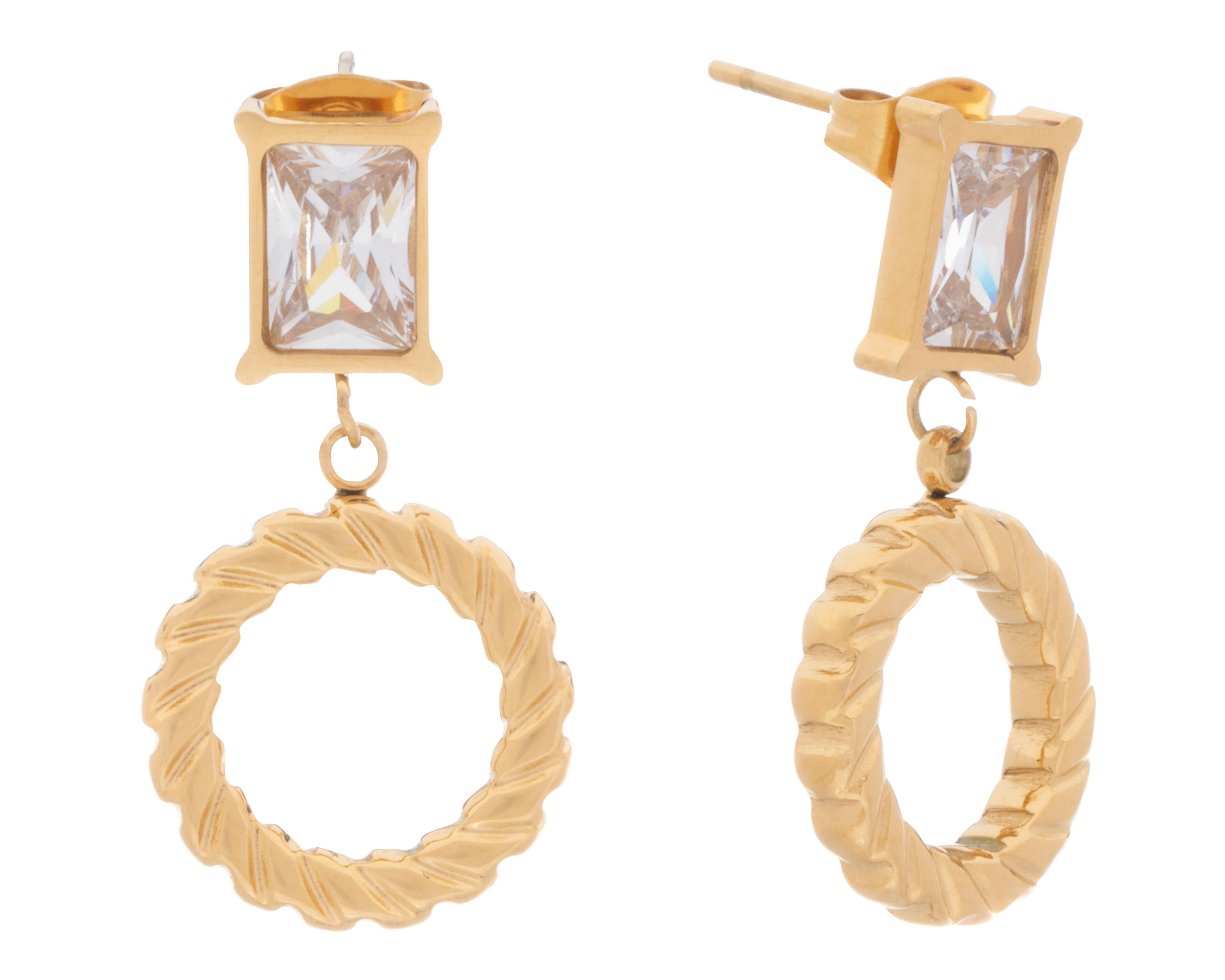 Aretes de Acero Inoxidable Jennifer Lopez