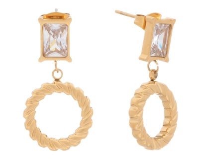 Foto 1 | Aretes de Acero Inoxidable Jennifer Lopez