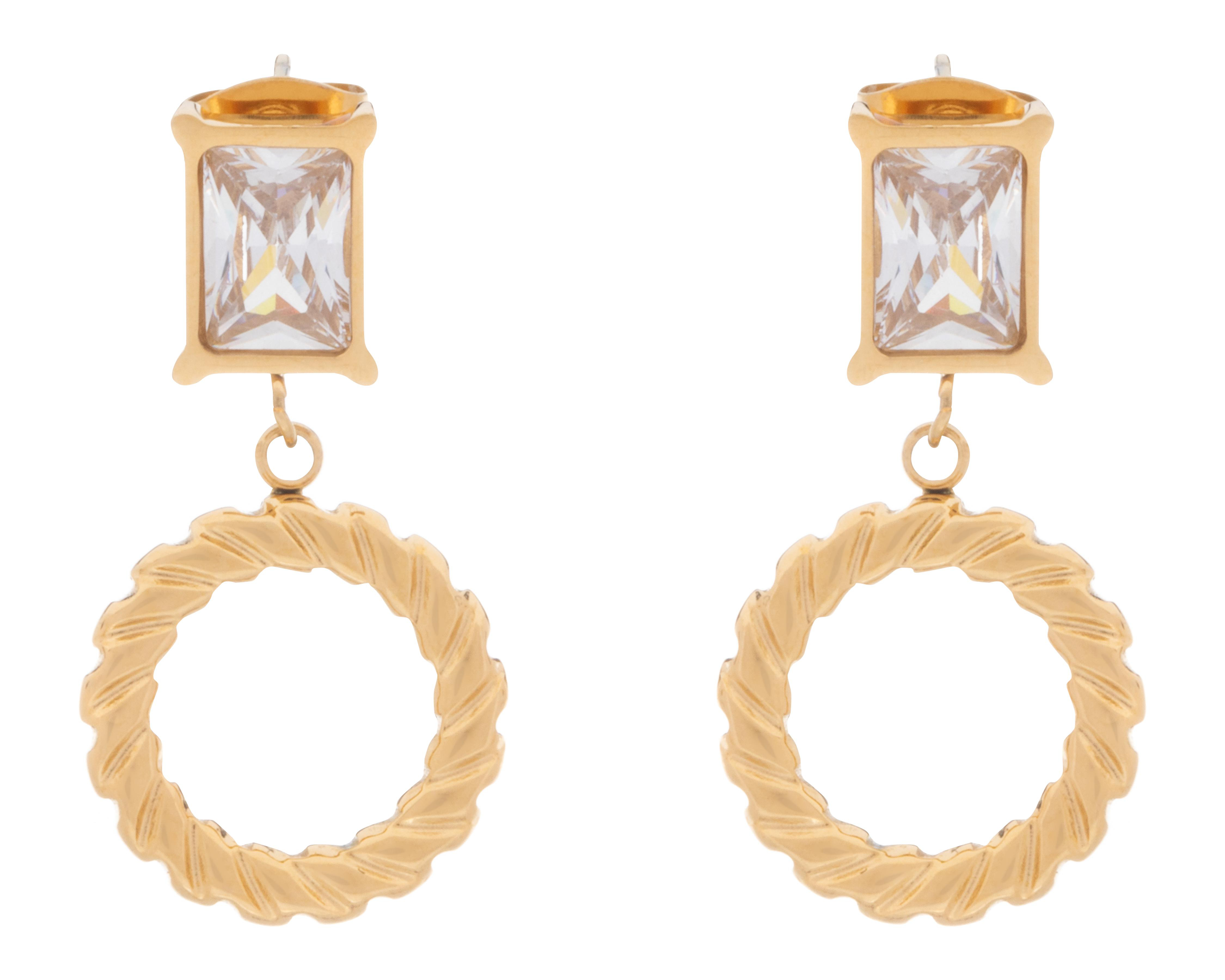 Foto 2 | Aretes de Acero Inoxidable Jennifer Lopez
