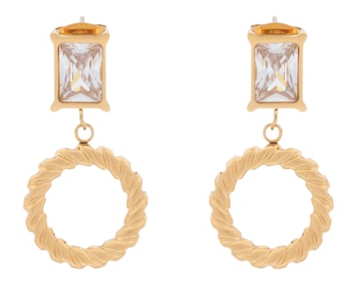Foto 2 | Aretes de Acero Inoxidable Jennifer Lopez