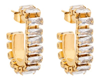 Foto 2 | Aretes de Acero Inoxidable Jennifer Lopez