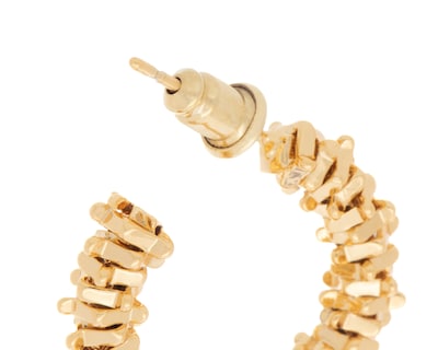 Foto 3 | Arracadas de Chapa de Oro 18K Ideajoy