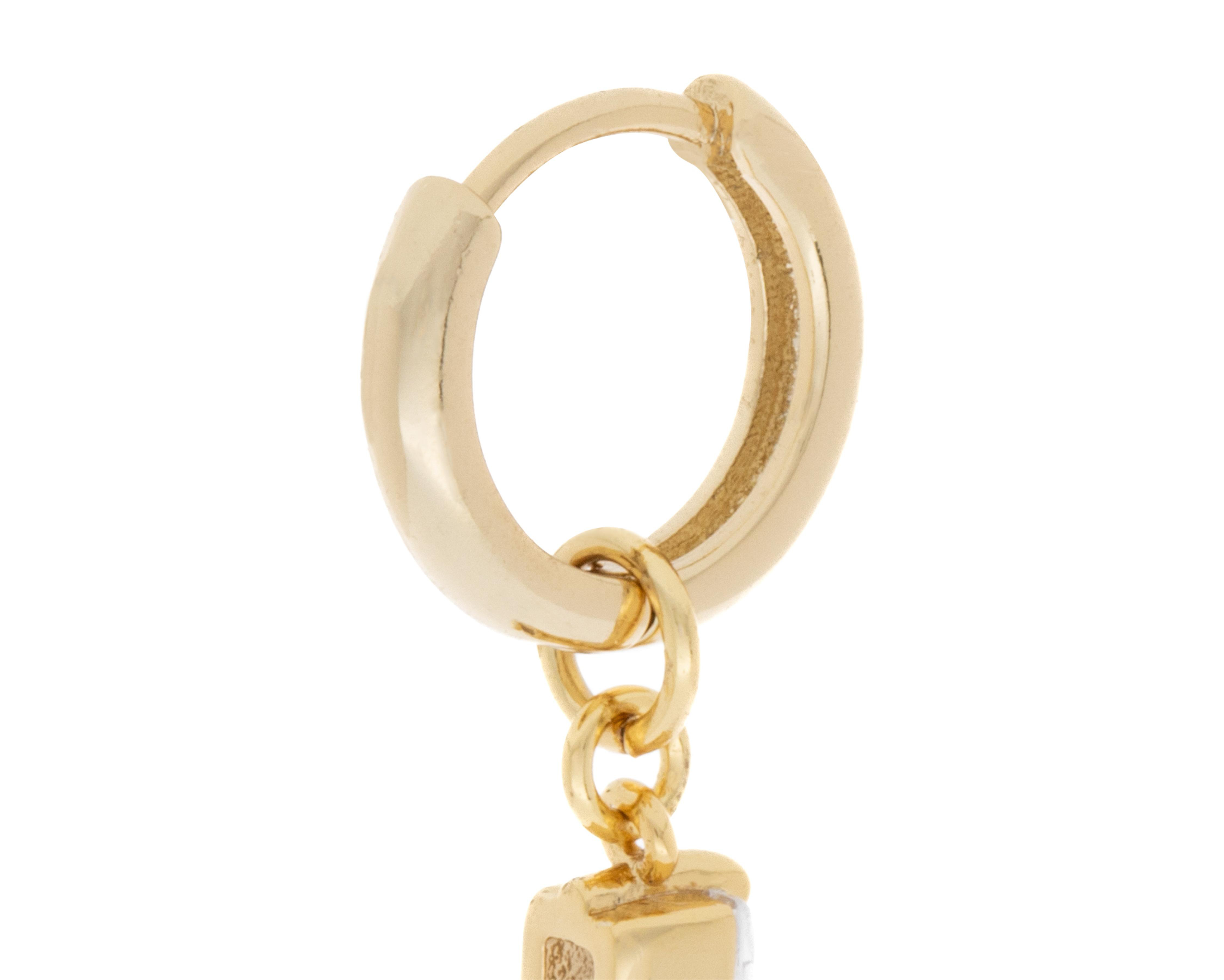 Foto 4 pulgar | Aretes de Chapa de Oro 18K Hidden