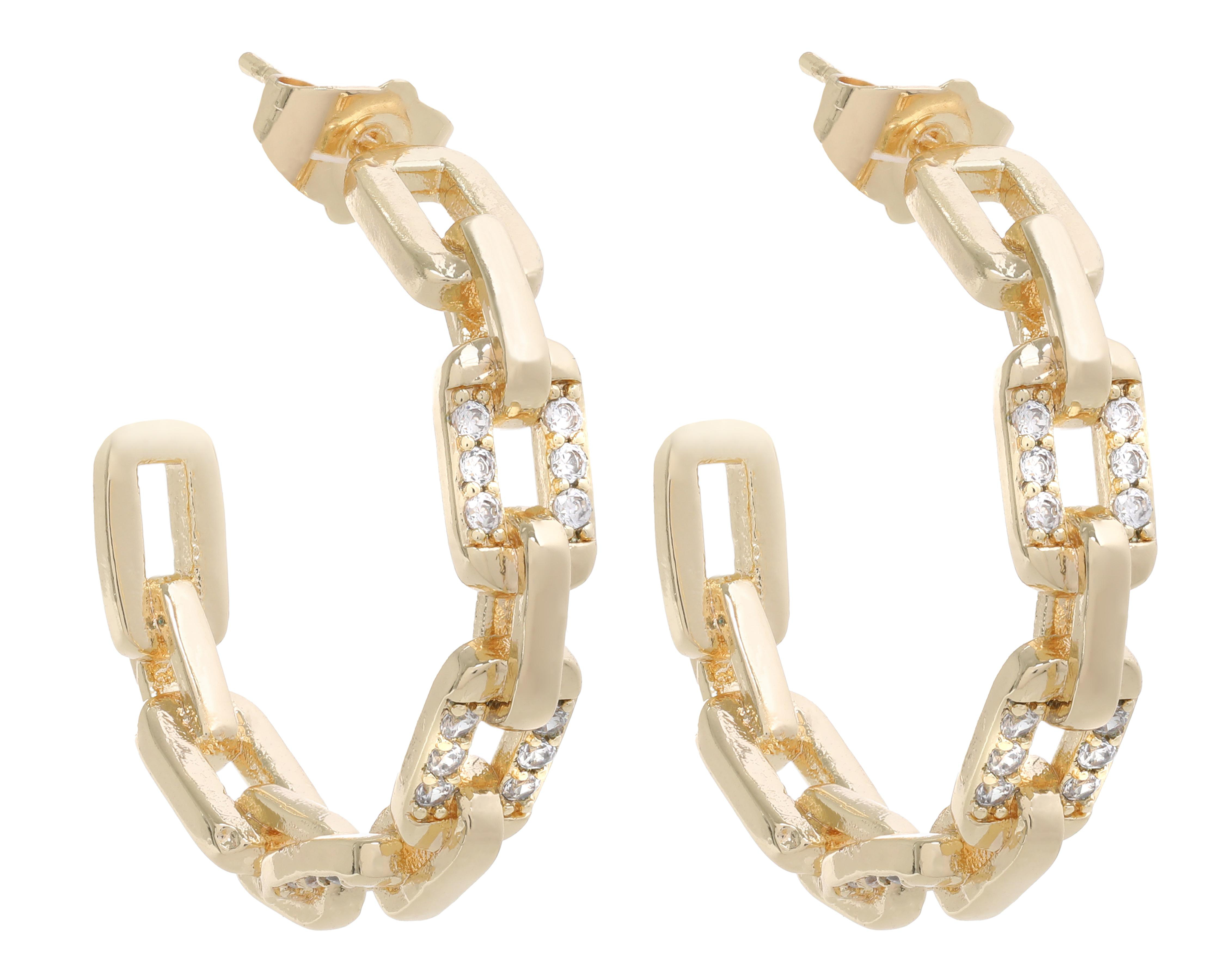 Foto 3 pulgar | Aretes de Chapa de Oro 14K