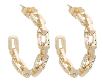 Foto 2 | Aretes de Chapa de Oro 14K