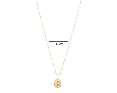 Foto 6 | Collar Chapa de Oro 18K Lior