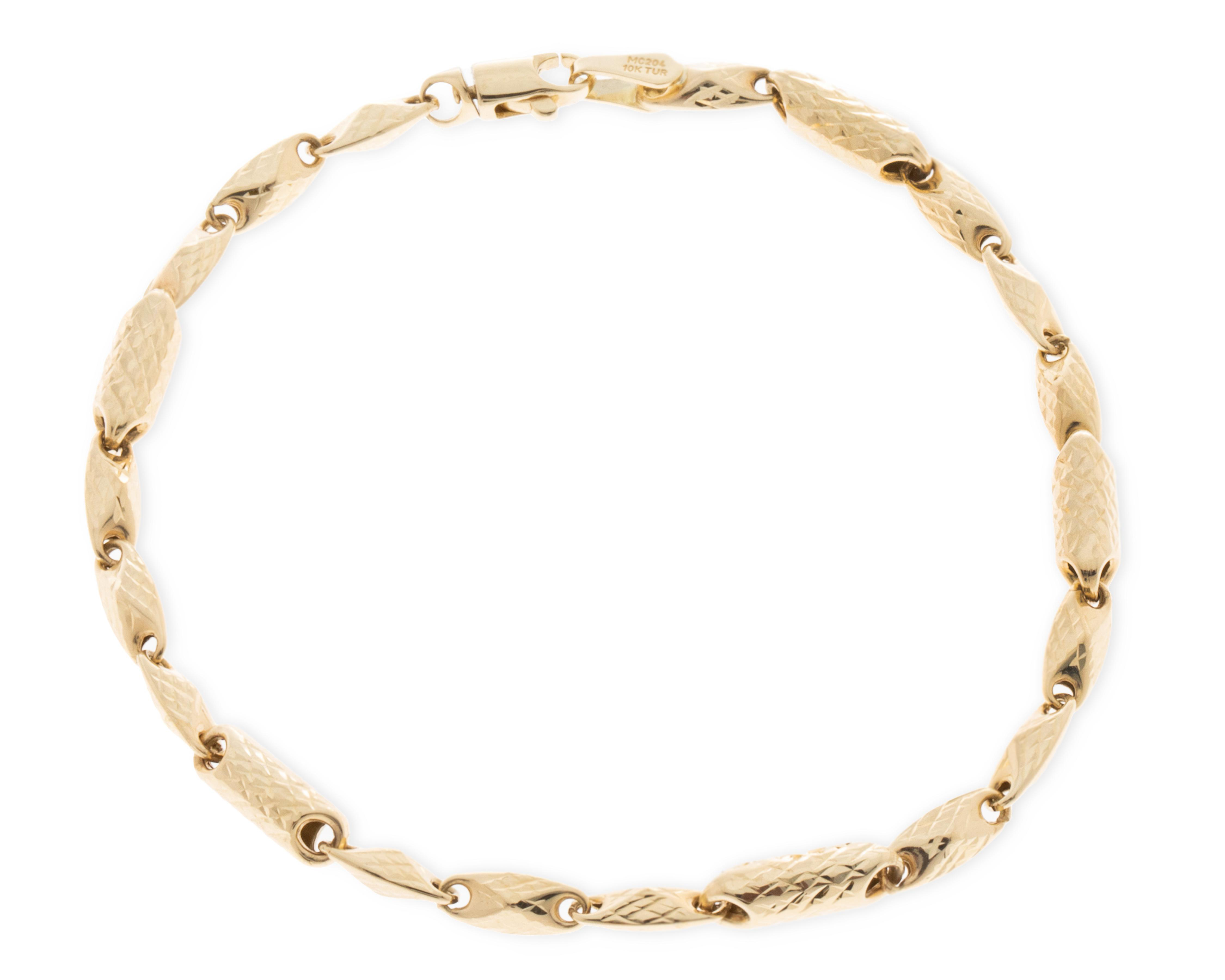 Foto 1 | Pulsera de Oro Turco 10K Arpas