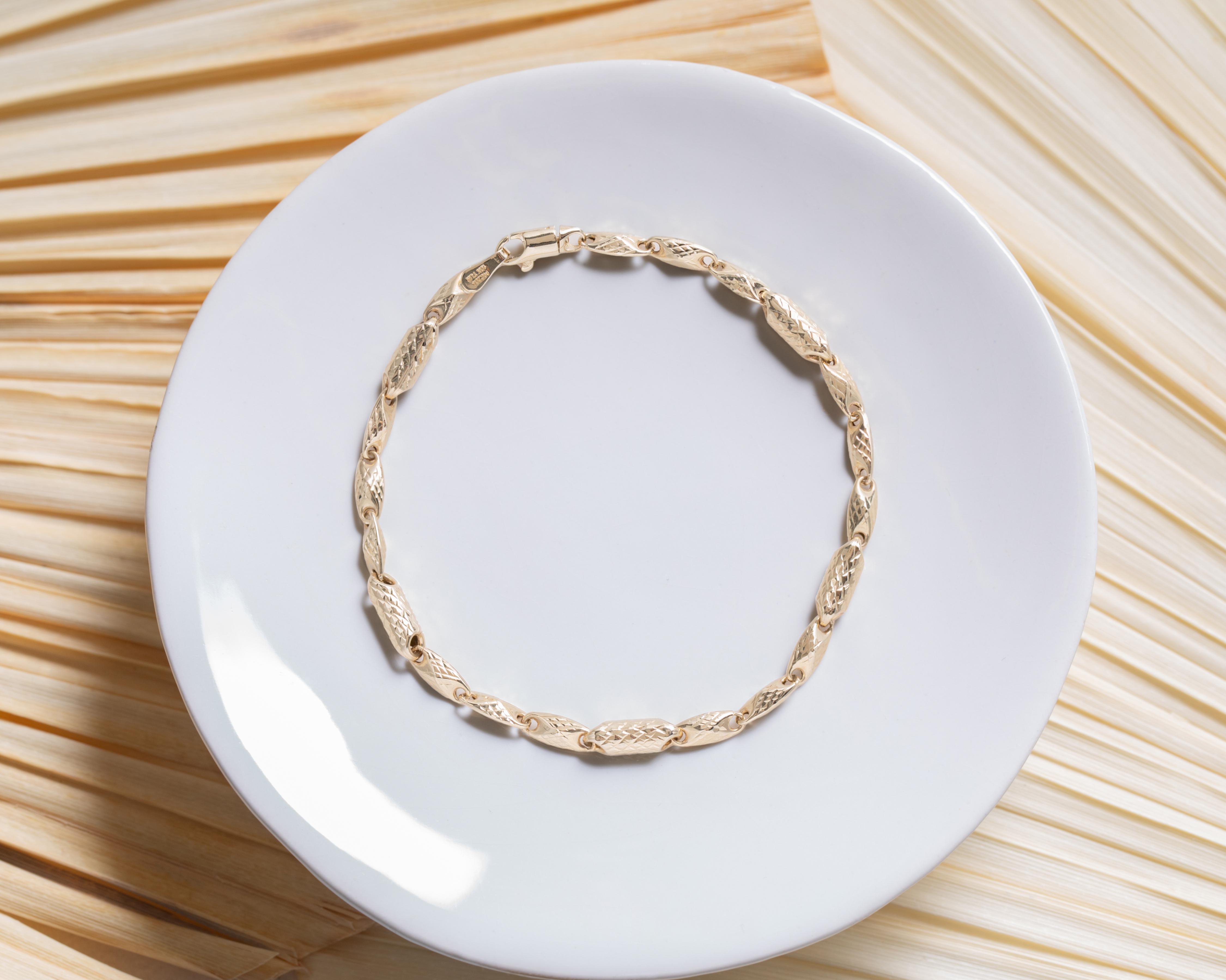 Foto 6 pulgar | Pulsera de Oro Turco 10K Arpas