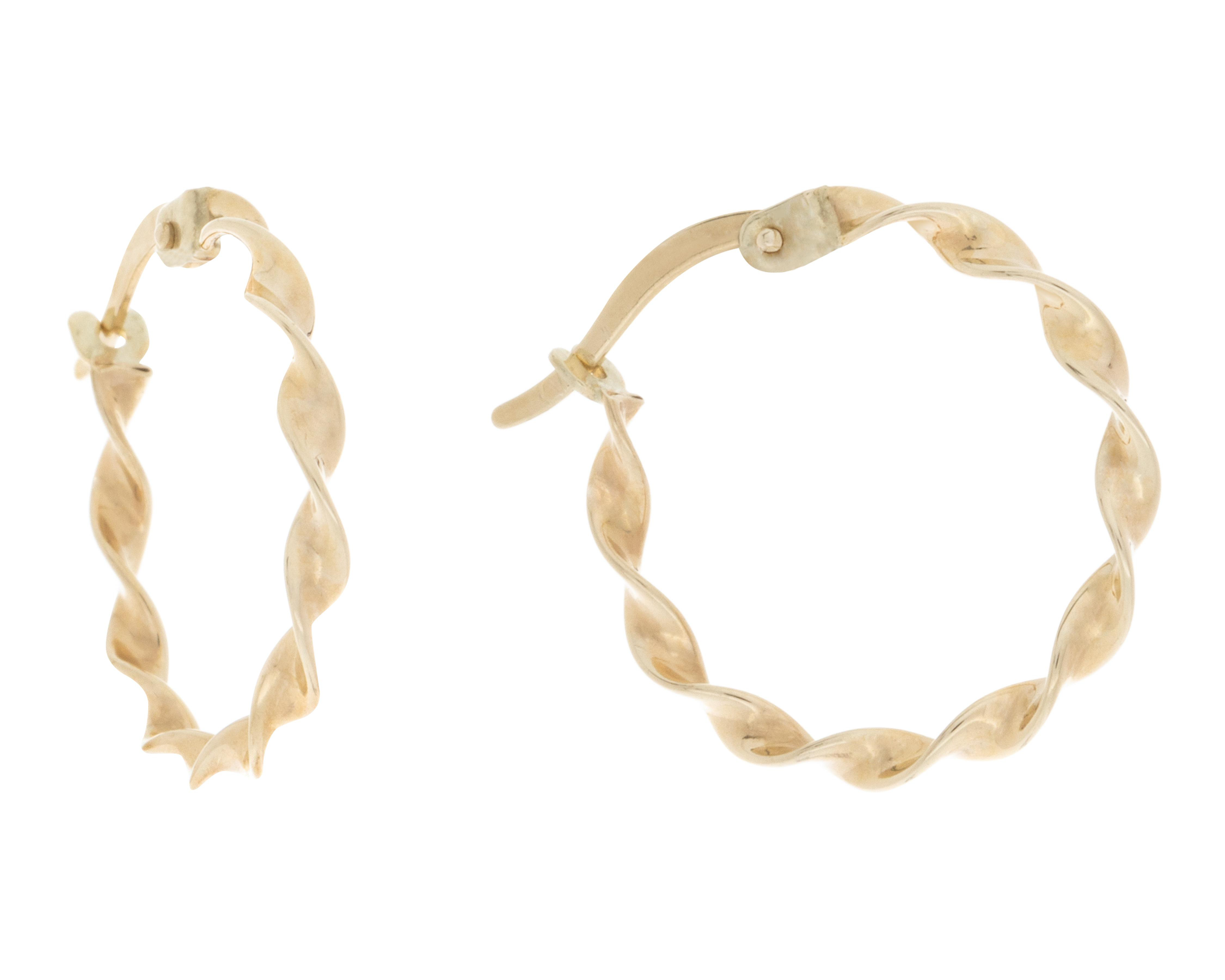 Aretes de Oro Turco 10K Arpas $2,499