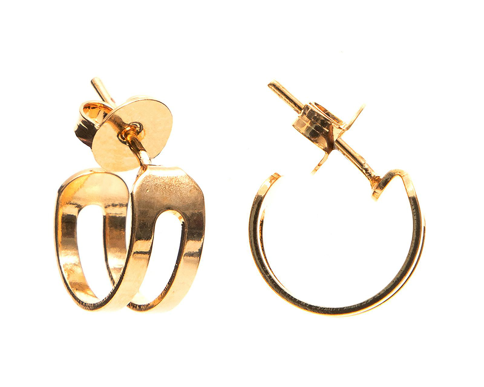 Foto 1 | Arracadas de Chapa de Oro 18K Girondela