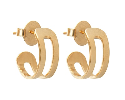 Foto 2 | Arracadas de Chapa de Oro 18K Girondela