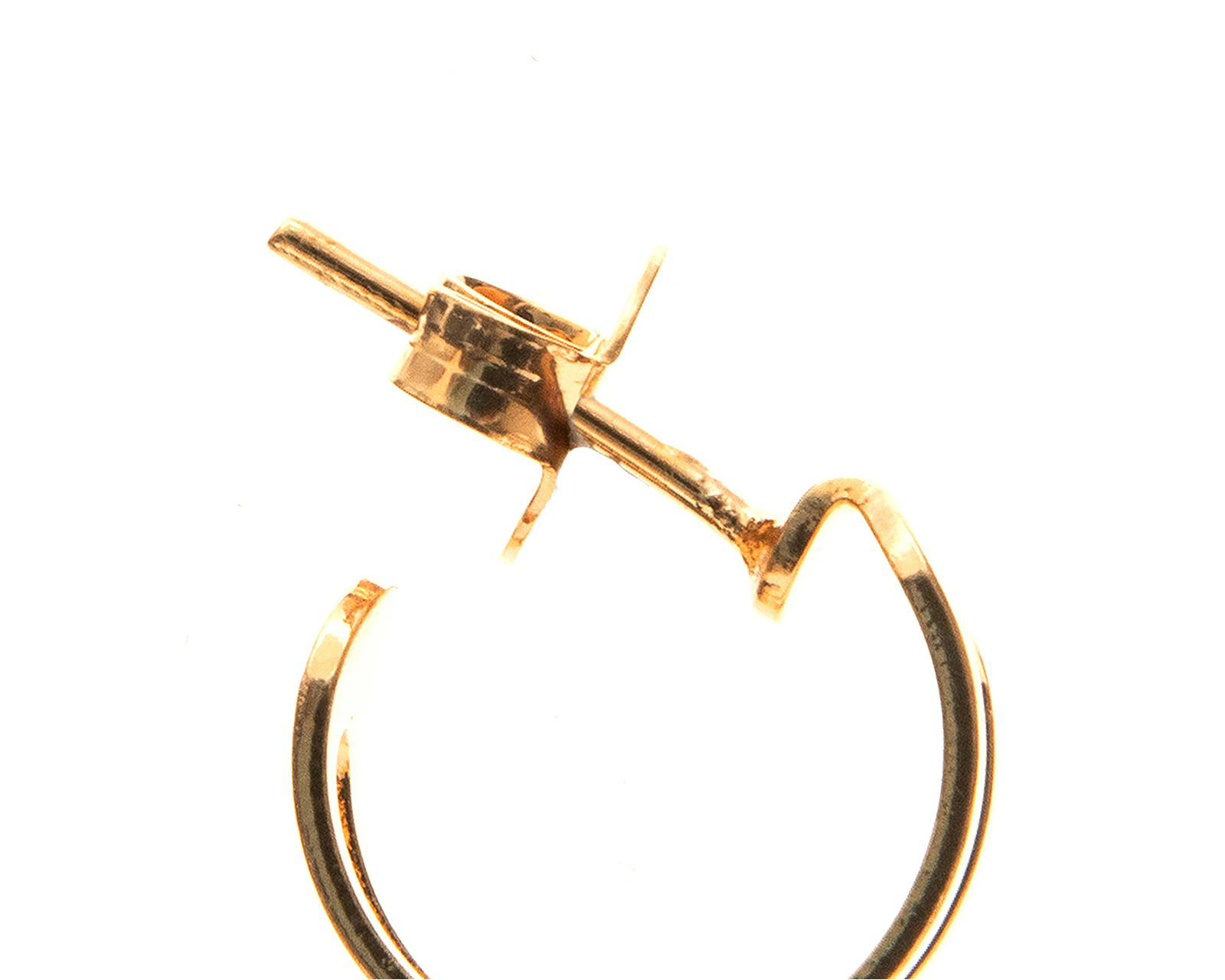 Foto 4 pulgar | Arracadas de Chapa de Oro 18K Girondela