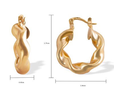 Foto 3 | Arracadas de Chapa de Oro 18K Unlimited By OB